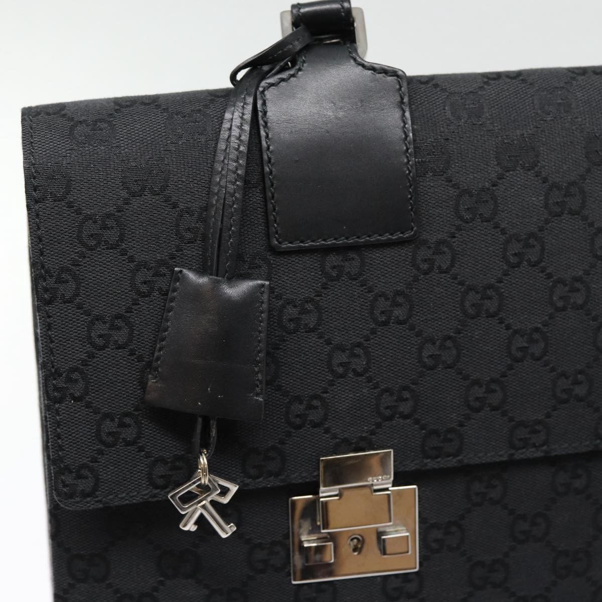 Gucci Gg Canvas Black Canvas Briefcase Bag (Pre-Owned) Size ONE SIZE - 16 Thumbnail