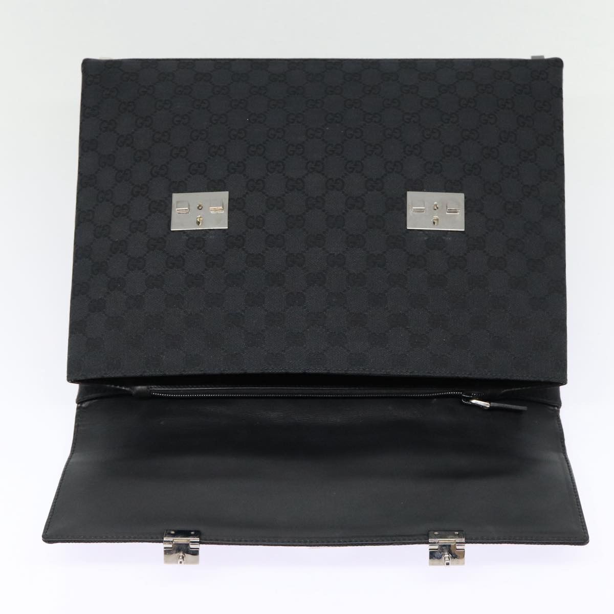 Gucci Gg Canvas Black Canvas Briefcase Bag (Pre-Owned) Size ONE SIZE - 20 Thumbnail