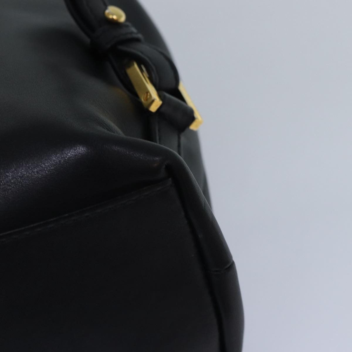 Versace Virtus Black Leather Backpack Bag (Pre-Owned) Size ONE SIZE - 10 Thumbnail