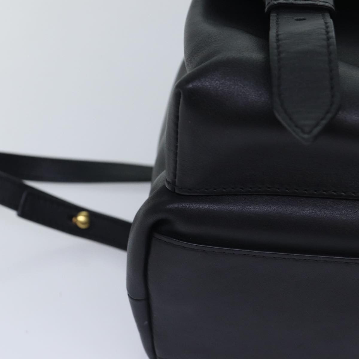 Versace Virtus Black Leather Backpack Bag (Pre-Owned) Size ONE SIZE - 7 Thumbnail
