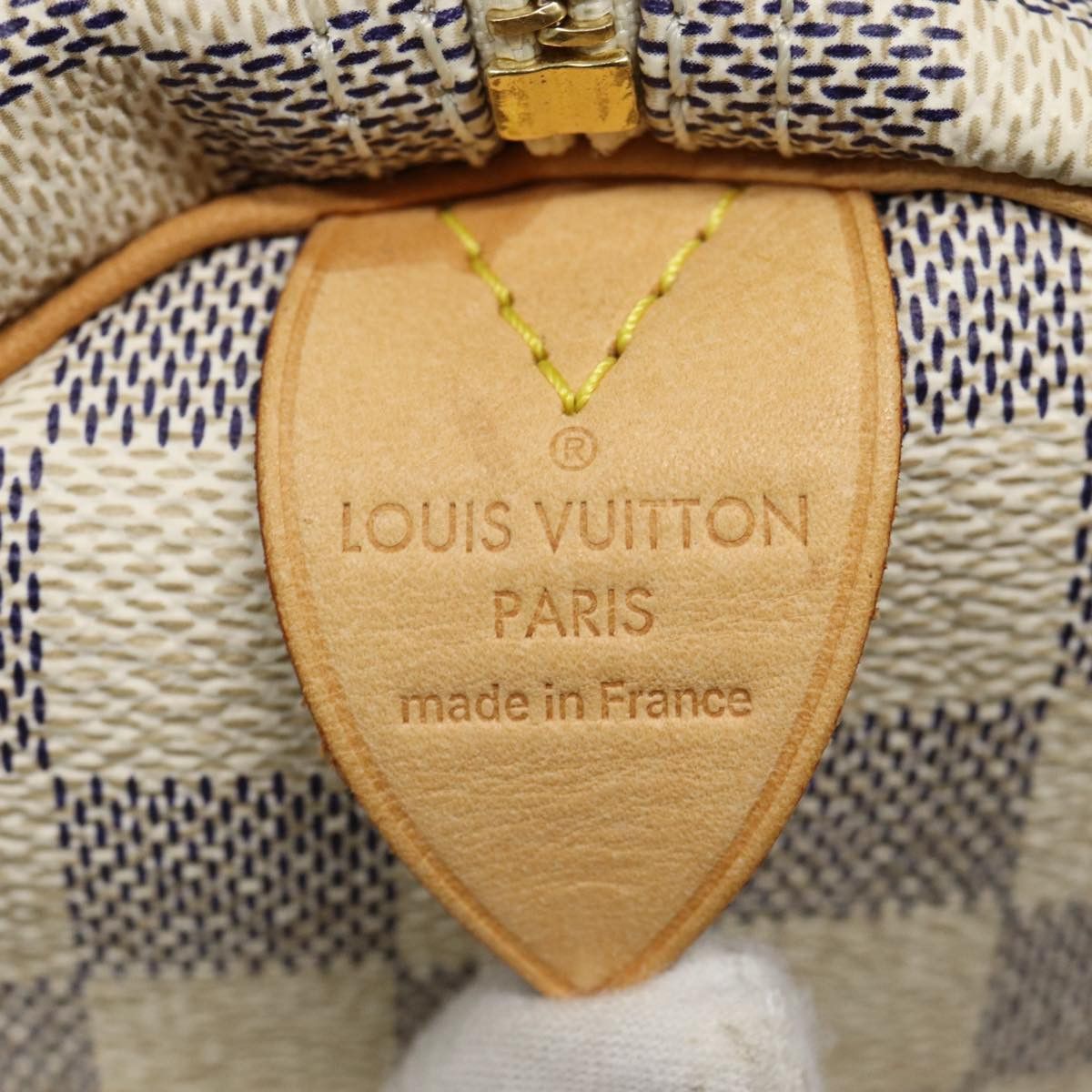 Louis Vuitton Speedy 30 White Canvas Handbag (Pre-Owned) Size ONE SIZE - 9 Thumbnail