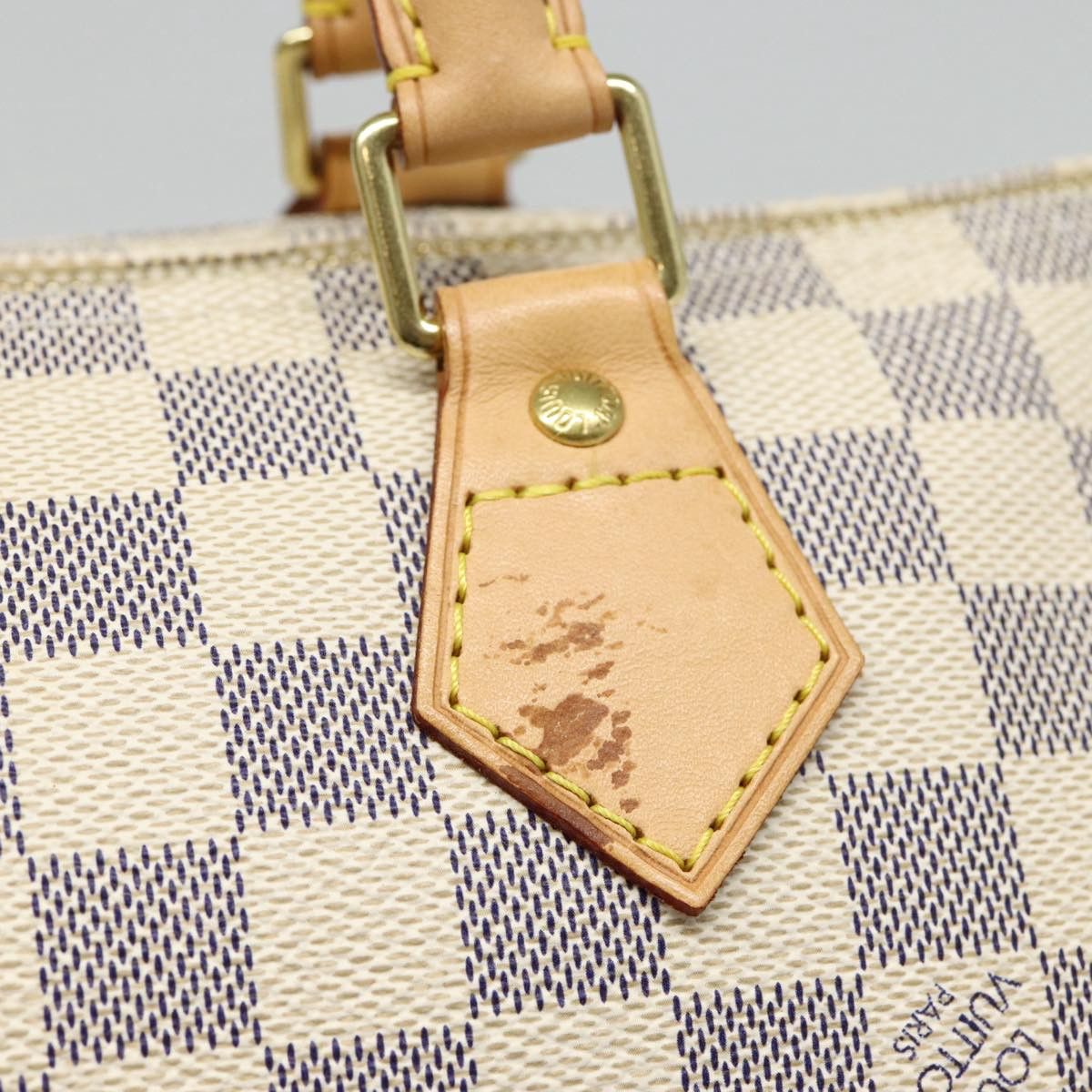 Louis Vuitton Speedy 30 White Canvas Handbag (Pre-Owned) Size ONE SIZE - 16 Thumbnail