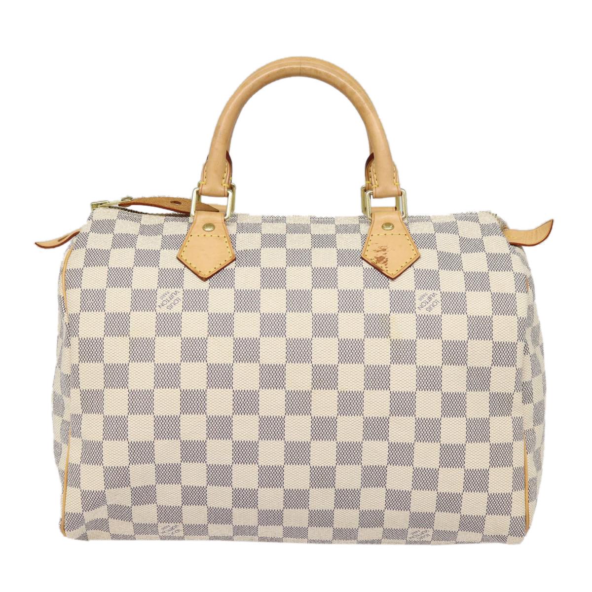 Louis Vuitton Speedy 30 White Canvas Handbag (Pre-Owned) Size ONE SIZE - 2 Thumbnail