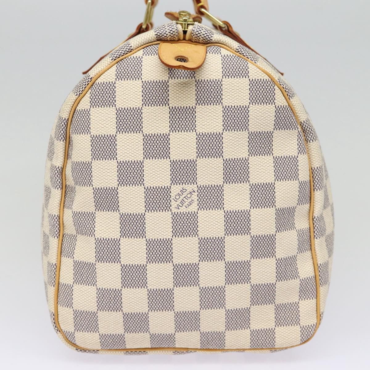 Louis Vuitton Speedy 30 White Canvas Handbag (Pre-Owned) Size ONE SIZE - 3 Thumbnail