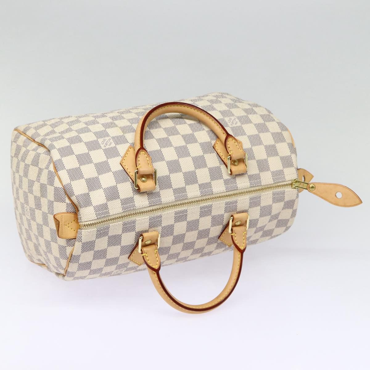 Louis Vuitton Speedy 30 White Canvas Handbag (Pre-Owned) Size ONE SIZE - 13 Thumbnail