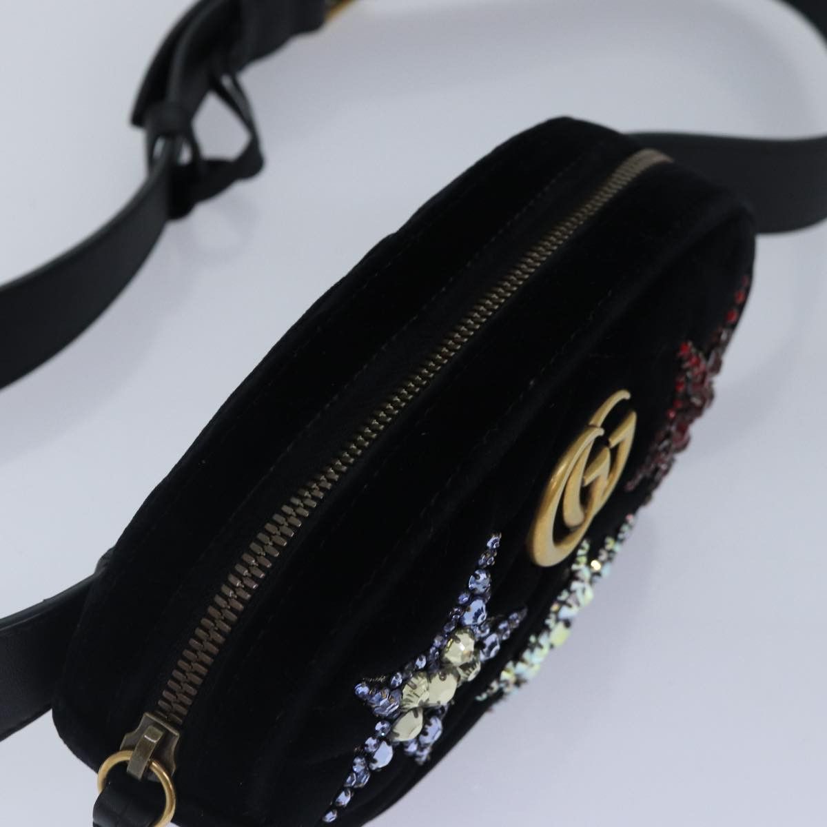 Gucci Gg Marmont Black Velvet Clutch Bag (Pre-Owned) Size ONE SIZE - 10 Thumbnail