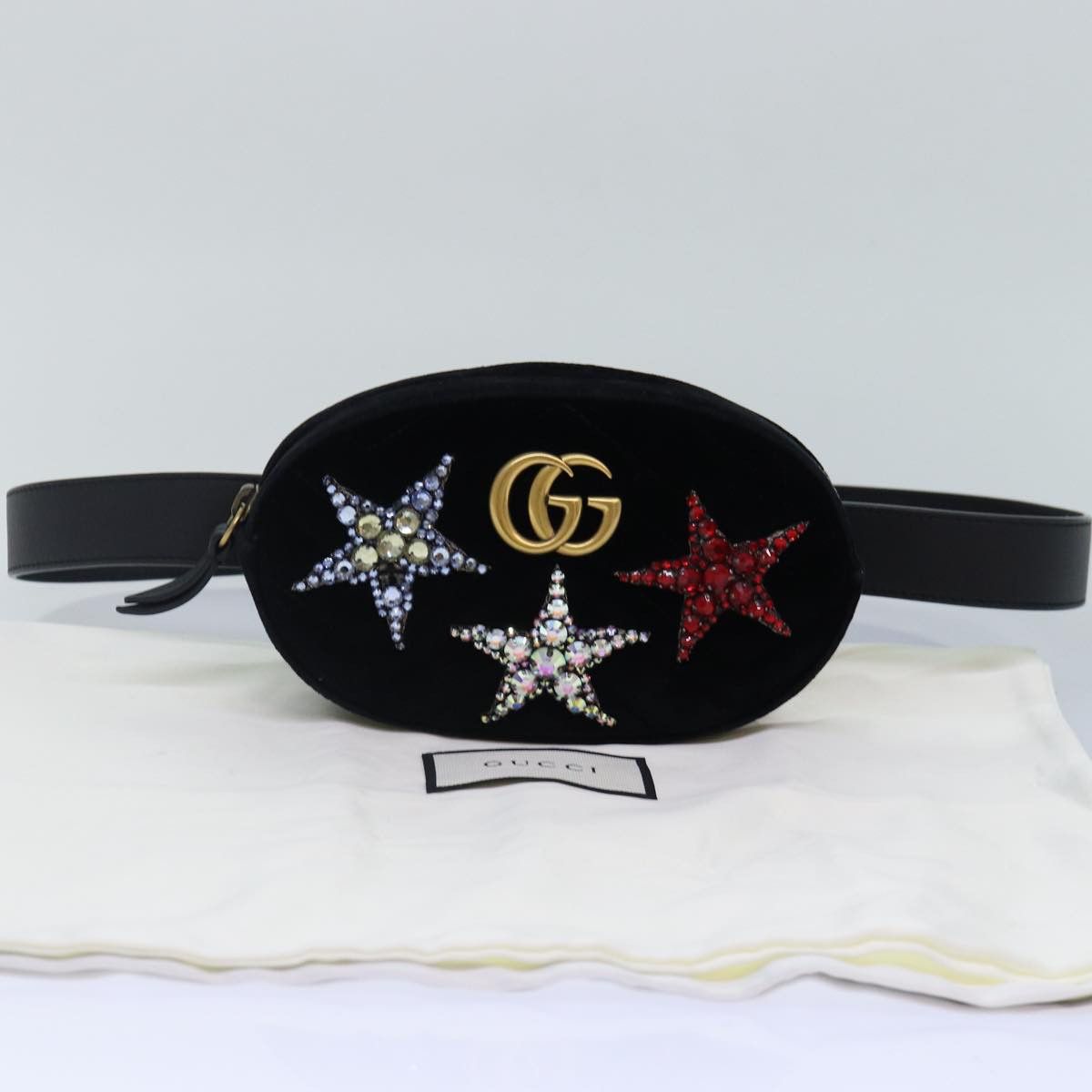 Gucci Gg Marmont Black Velvet Clutch Bag (Pre-Owned) Size ONE SIZE - 14 Thumbnail