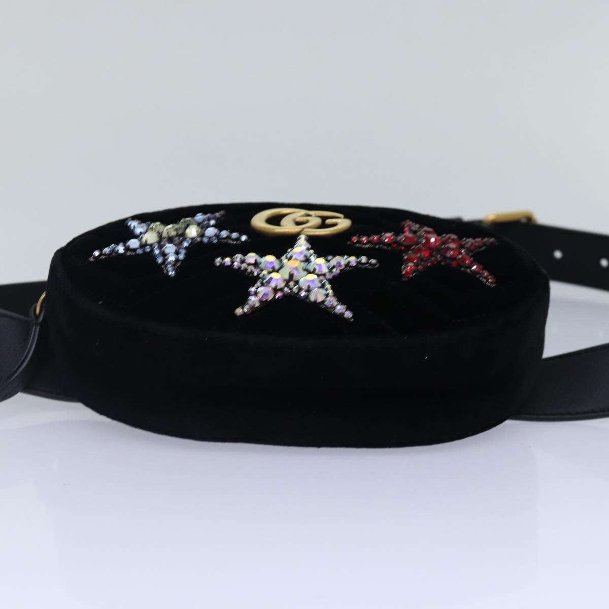 Gucci Gg Marmont Black Velvet Clutch Bag (Pre-Owned) Size ONE SIZE - 16 Thumbnail