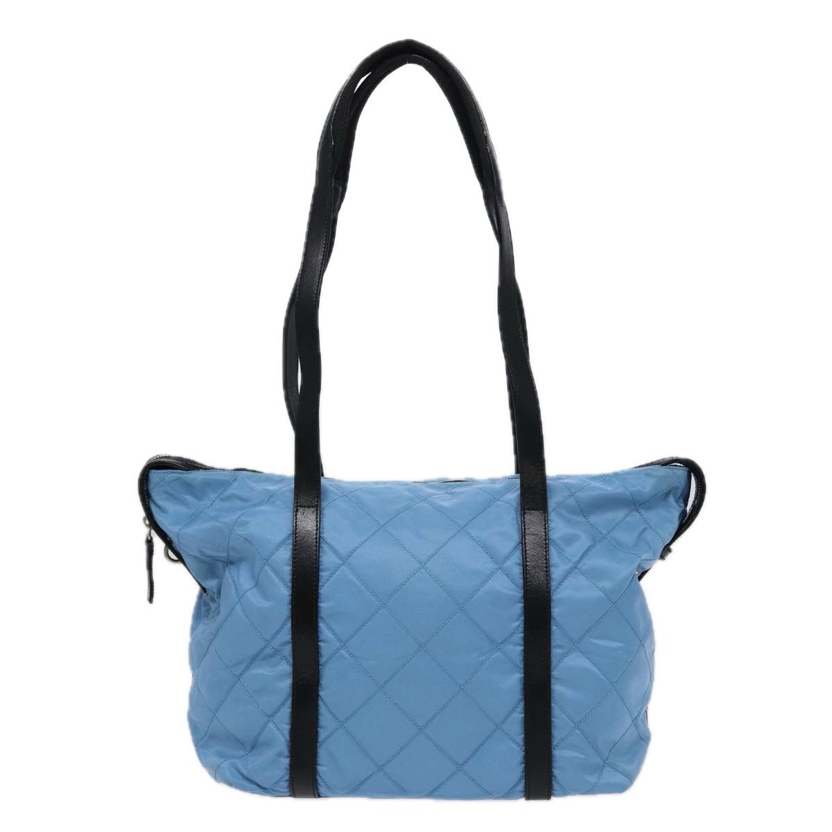 Prada Tessuto Blue Synthetic Tote Bag (Pre-Owned) Size ONE SIZE - 2 Thumbnail