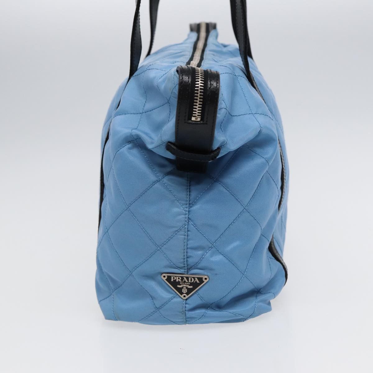 Prada Tessuto Blue Synthetic Tote Bag (Pre-Owned) Size ONE SIZE - 3 Thumbnail