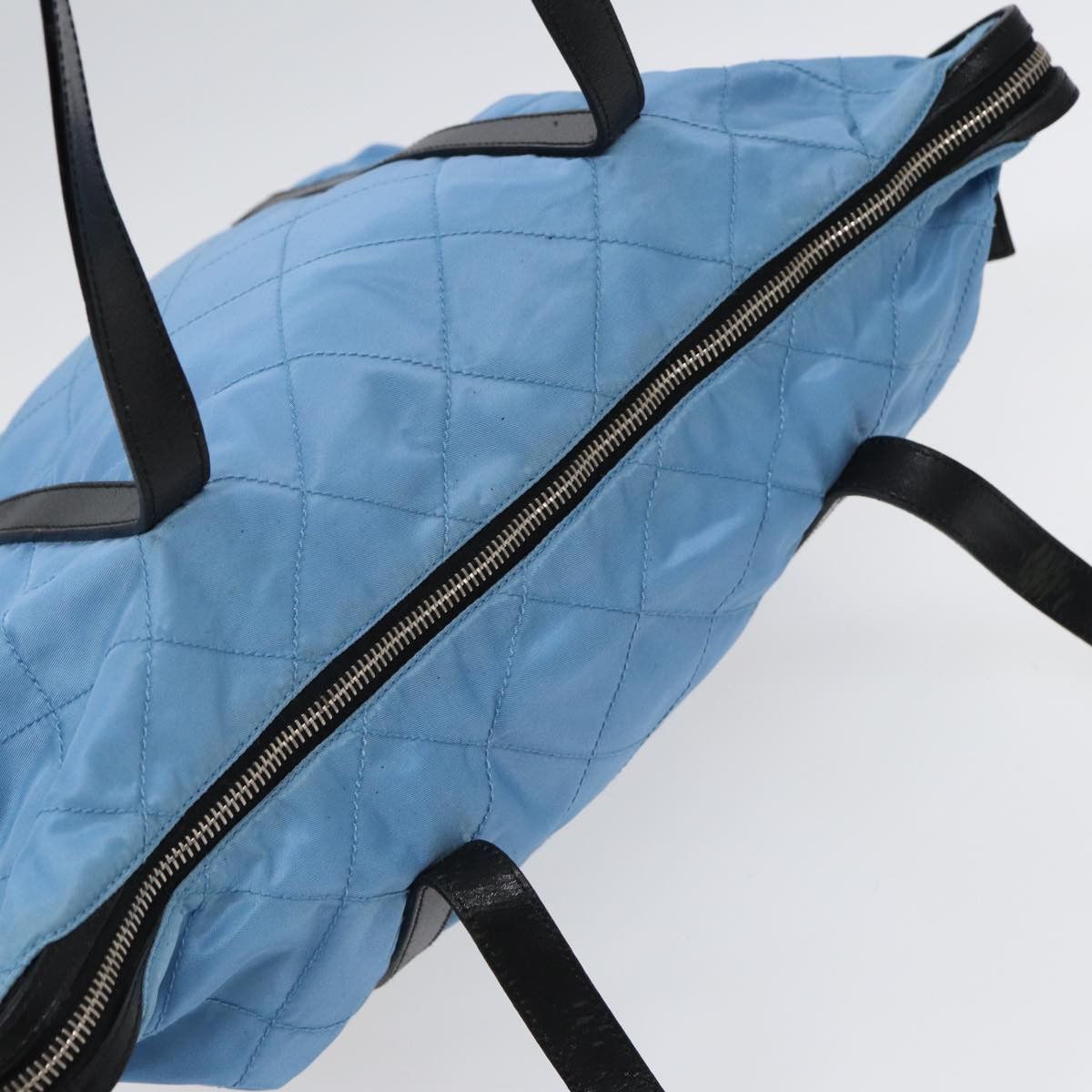 Prada Tessuto Blue Synthetic Tote Bag (Pre-Owned) Size ONE SIZE - 15 Thumbnail
