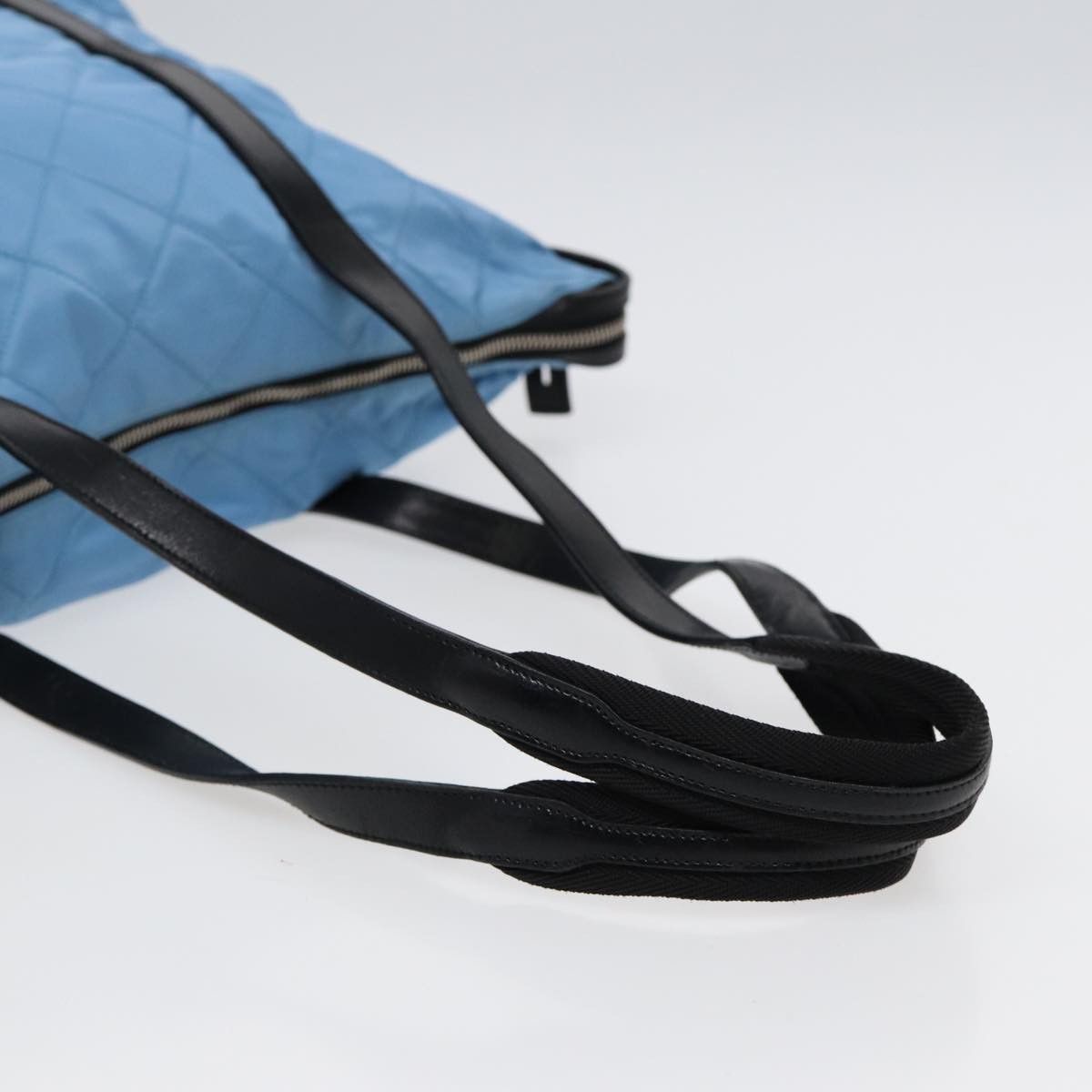 Prada Tessuto Blue Synthetic Tote Bag (Pre-Owned) Size ONE SIZE - 4 Thumbnail
