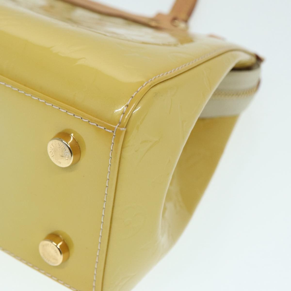 Louis Vuitton Brea Yellow Patent Leather Handbag (Pre-Owned) Size ONE SIZE - 7 Thumbnail