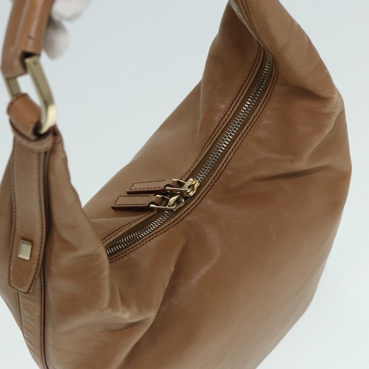 Gucci Hobo Brown Leather Shoulder Bag (Pre-Owned) Size ONE SIZE - 18 Thumbnail