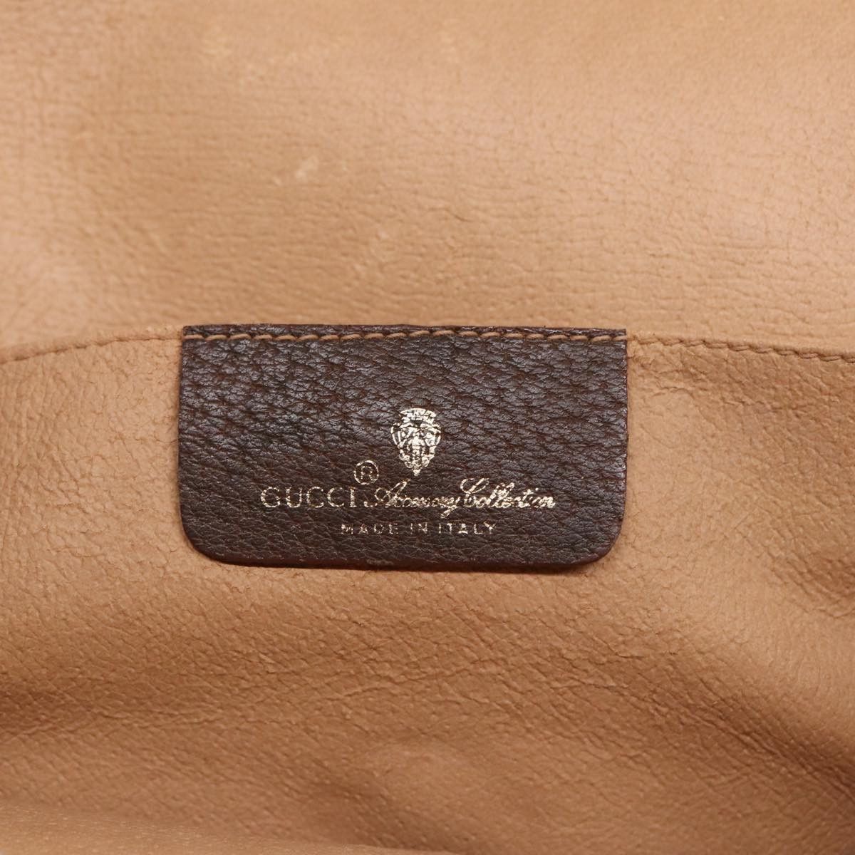 Gucci Sherry Brown Canvas Clutch Bag (Pre-Owned) Size ONE SIZE - 12 Thumbnail