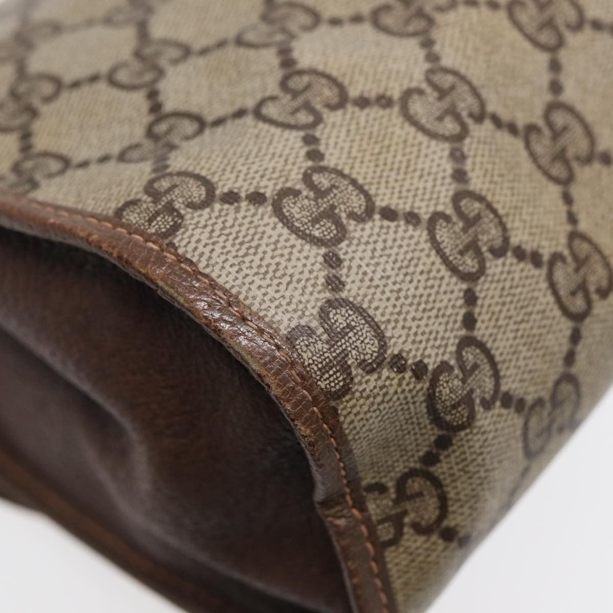 Gucci Sherry Brown Canvas Clutch Bag (Pre-Owned) Size ONE SIZE - 6 Thumbnail