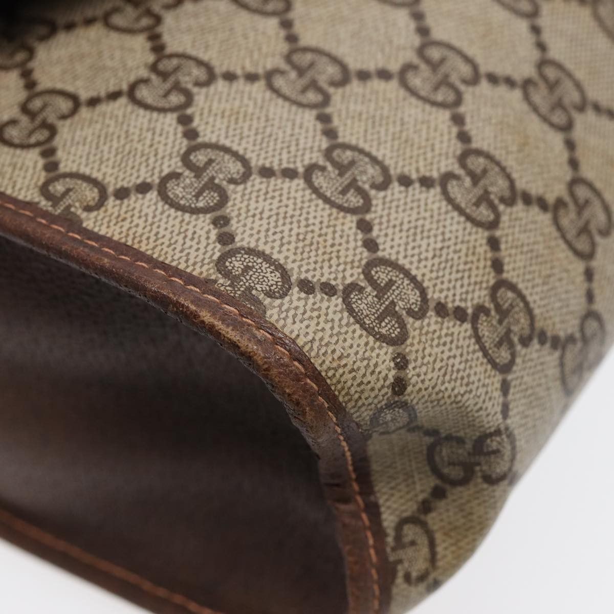 Gucci Sherry Brown Canvas Clutch Bag (Pre-Owned) Size ONE SIZE - 8 Thumbnail