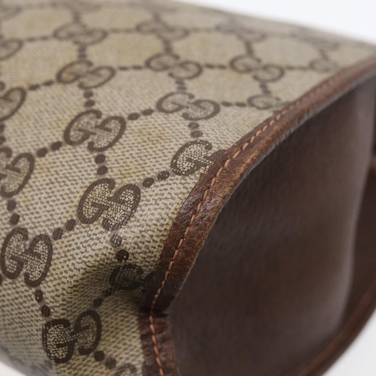Gucci Sherry Brown Canvas Clutch Bag (Pre-Owned) Size ONE SIZE - 7 Thumbnail