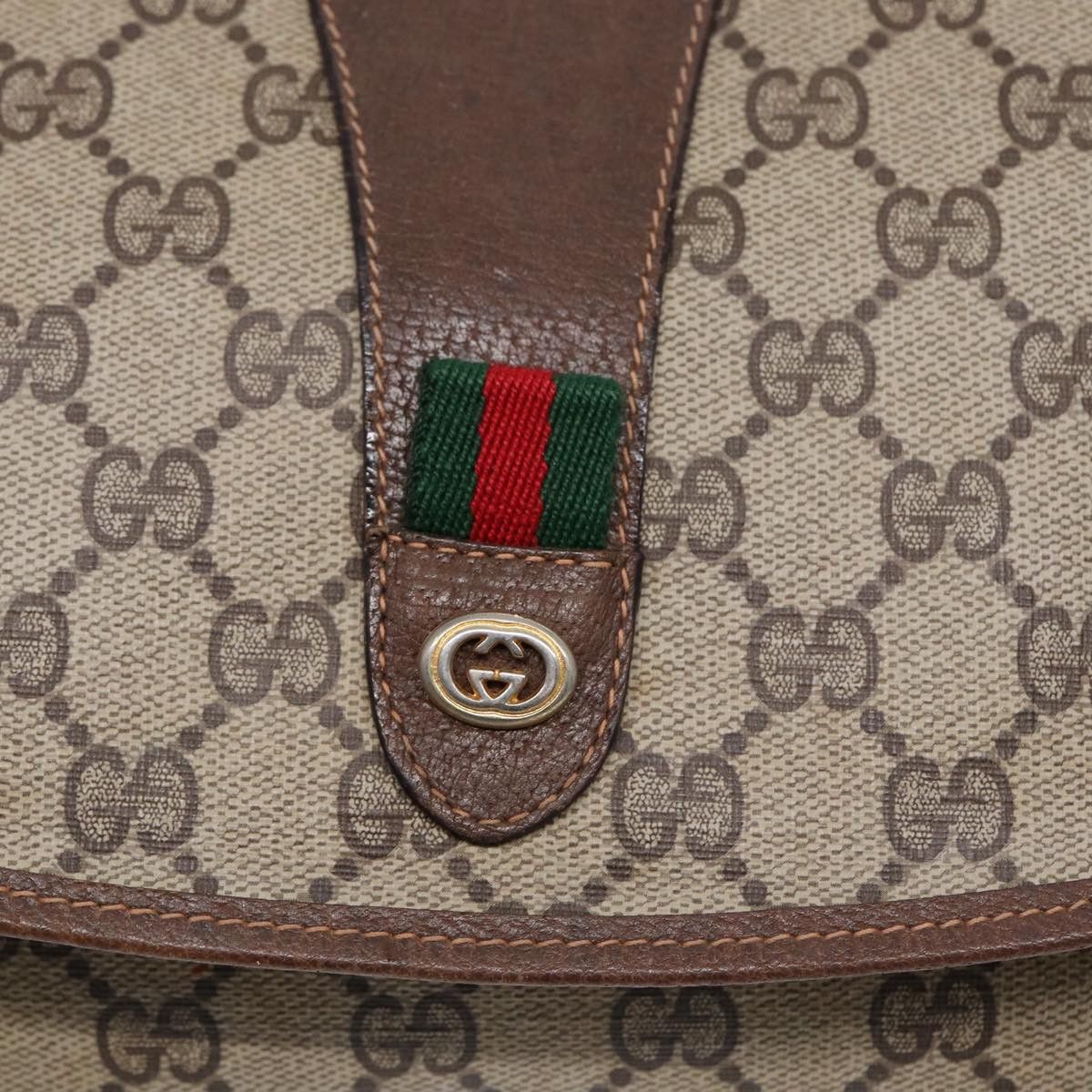 Gucci Sherry Brown Canvas Clutch Bag (Pre-Owned) Size ONE SIZE - 9 Thumbnail