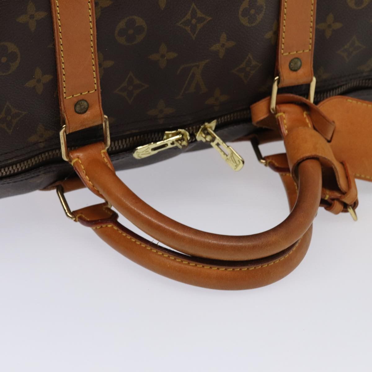 Louis Vuitton Keepall 60 Brown Canvas Travel Bag (Pre-Owned) Size ONE SIZE - 7 Thumbnail