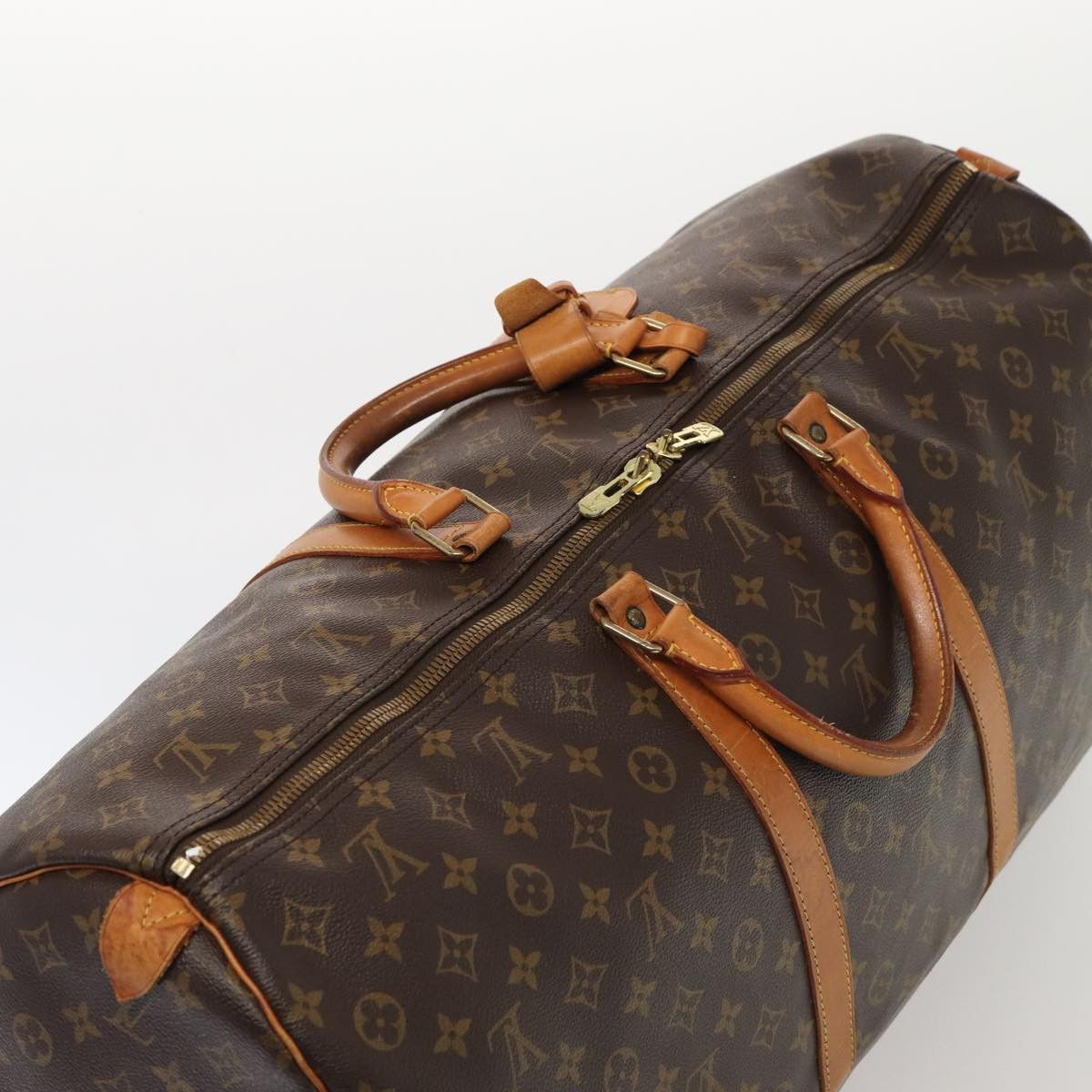 Louis Vuitton Keepall 60 Brown Canvas Travel Bag (Pre-Owned) Size ONE SIZE - 6 Thumbnail