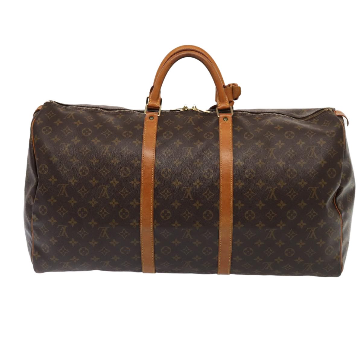 Louis Vuitton Keepall 60 Brown Canvas Travel Bag (Pre-Owned) Size ONE SIZE - 3 Thumbnail