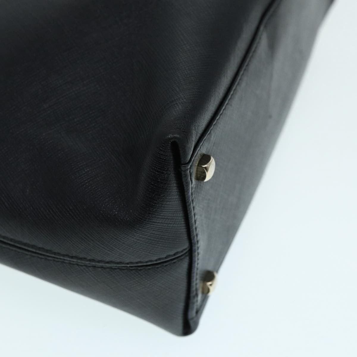 Salvatore Ferragamo Gancini Black Leather Handbag (Pre-Owned) Size ONE SIZE - 8 Thumbnail