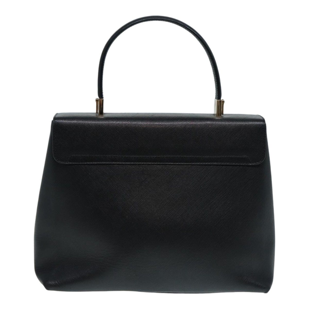 Salvatore Ferragamo Gancini Black Leather Handbag (Pre-Owned) Size ONE SIZE - 2 Thumbnail