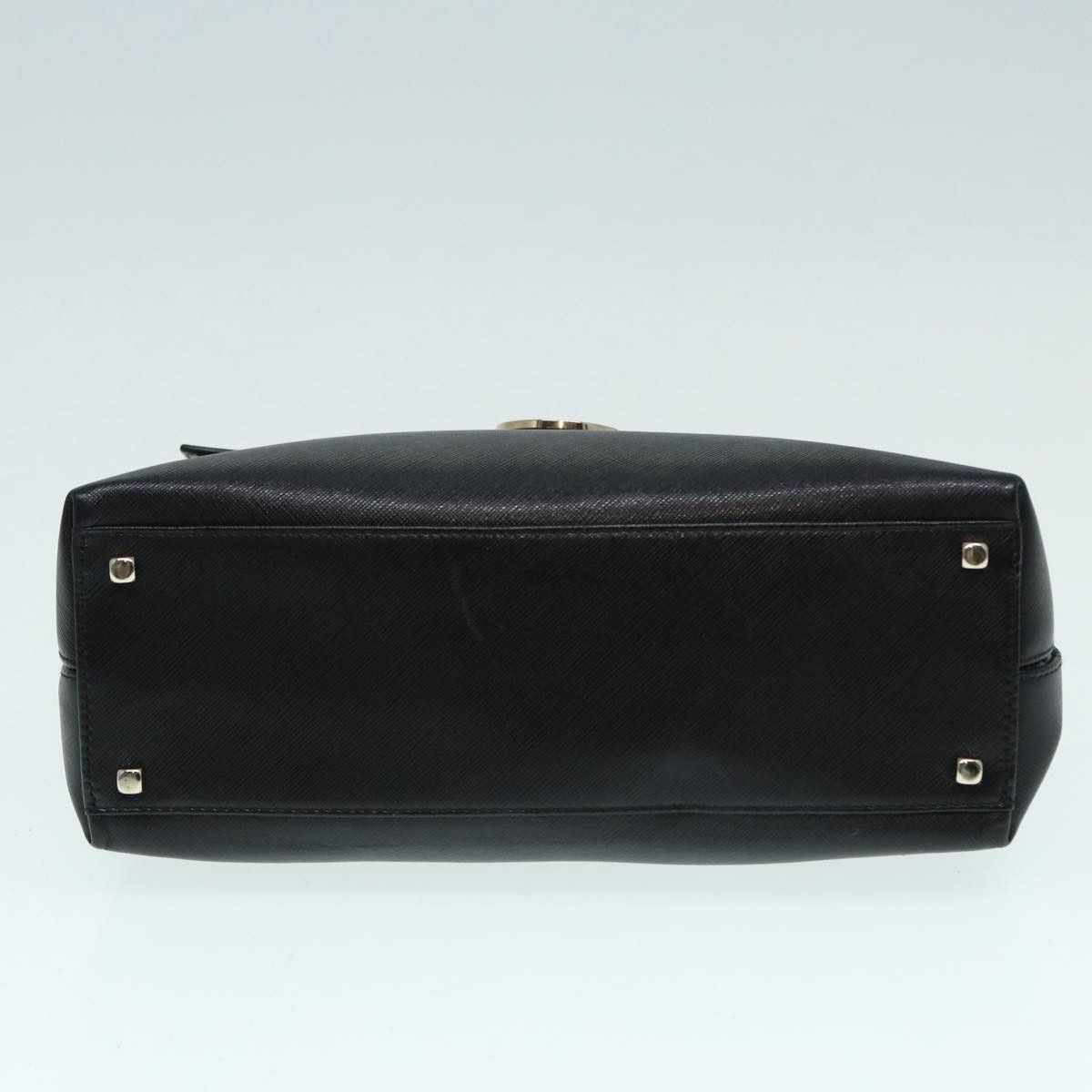 Salvatore Ferragamo Gancini Black Leather Handbag (Pre-Owned) Size ONE SIZE - 19 Thumbnail