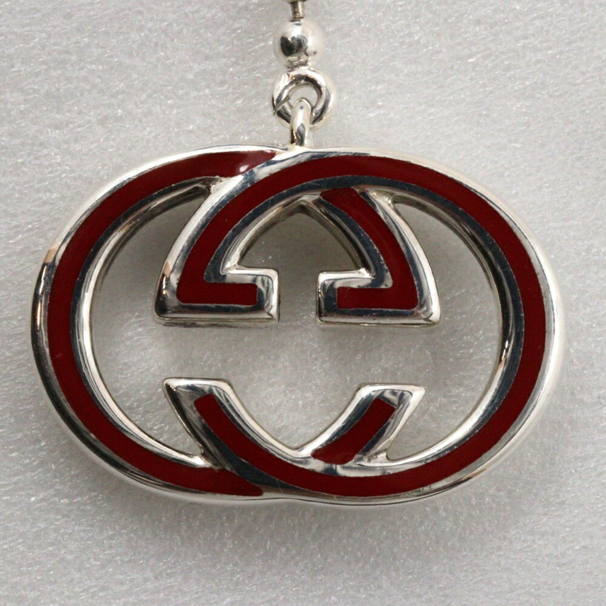 Gucci Gucci Interlocking G Bracelet Ball Chain Silver 925 Red Approx. 20.8g Unisex Size ONE SIZE - 6 Thumbnail
