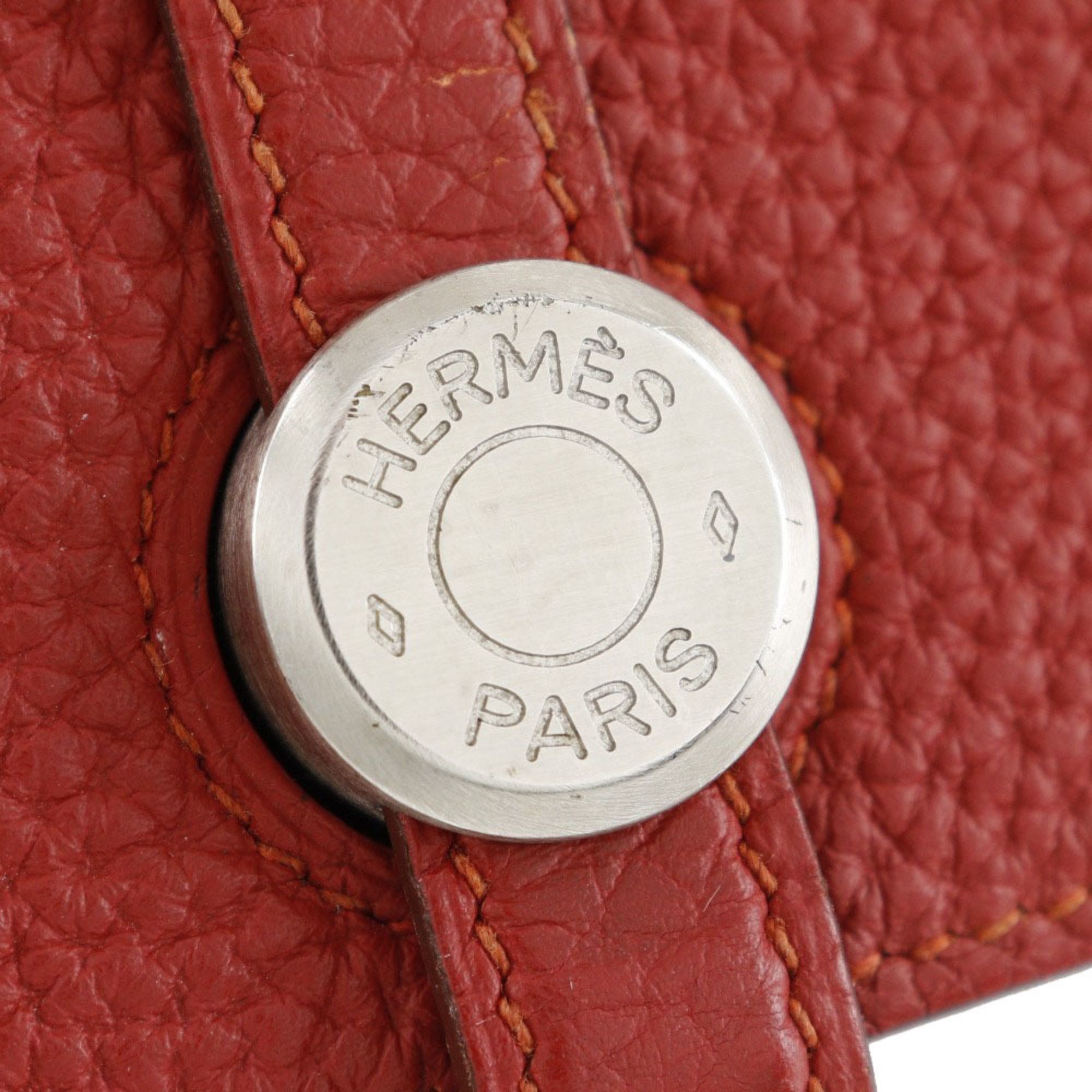 Hermes Hermes Dogon Long Wallet Togo 2014 Red □R Belt Clasp Ladies Size ONE SIZE - 11 Thumbnail