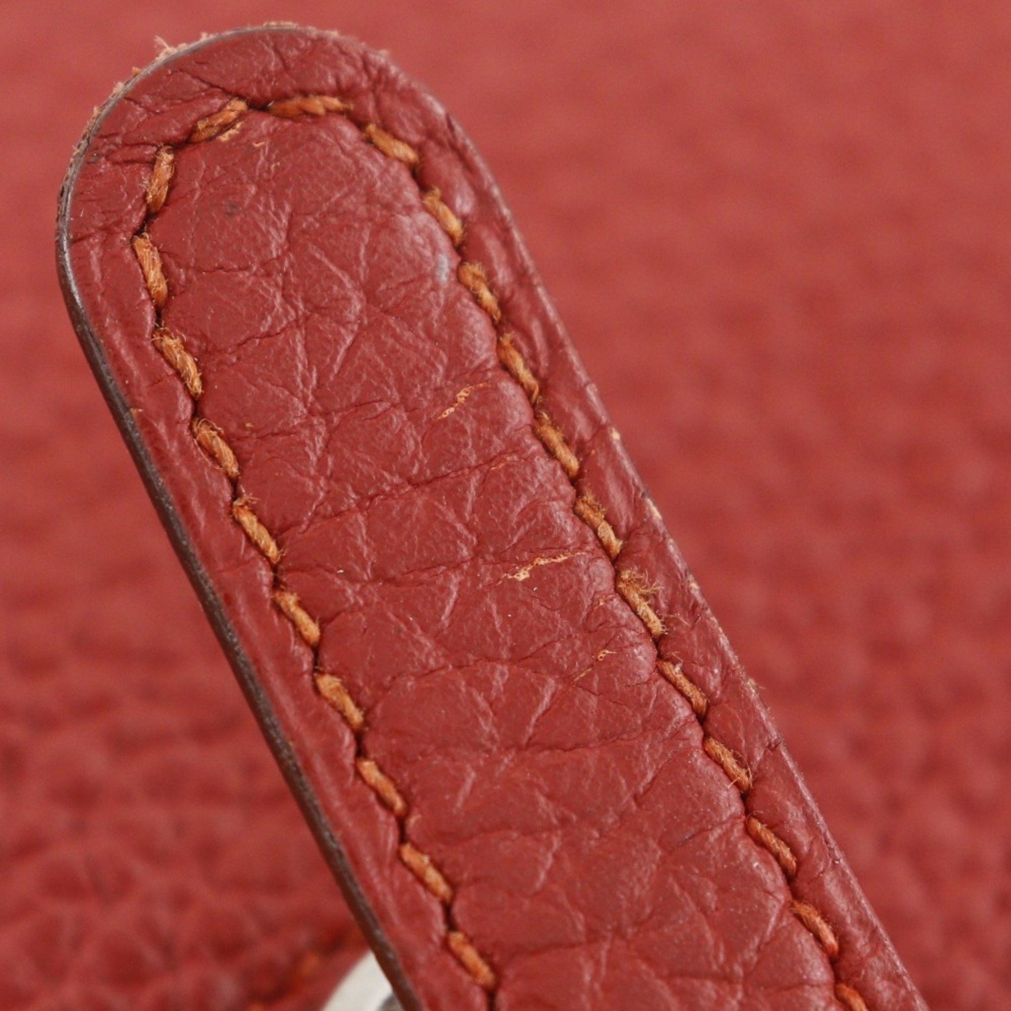 Hermes Hermes Dogon Long Wallet Togo 2014 Red □R Belt Clasp Ladies Size ONE SIZE - 10 Thumbnail