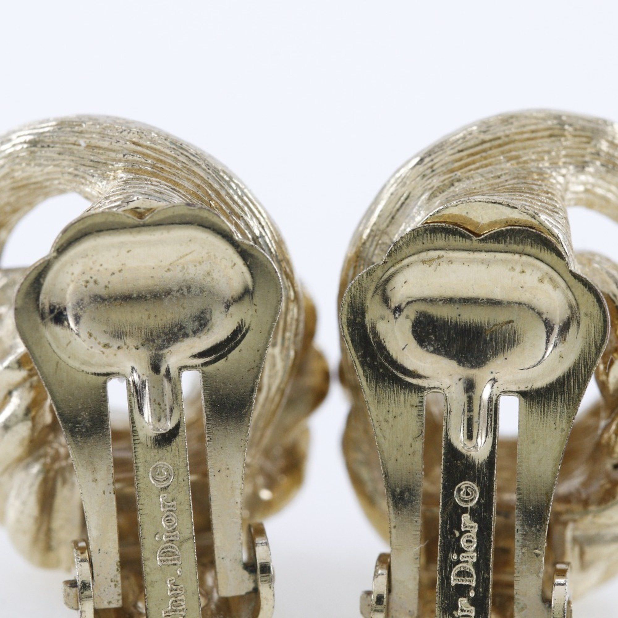 Dior Christian Dior Earrings Gold Plated Approx. 8.5g Women's Size ONE SIZE - 5 Thumbnail