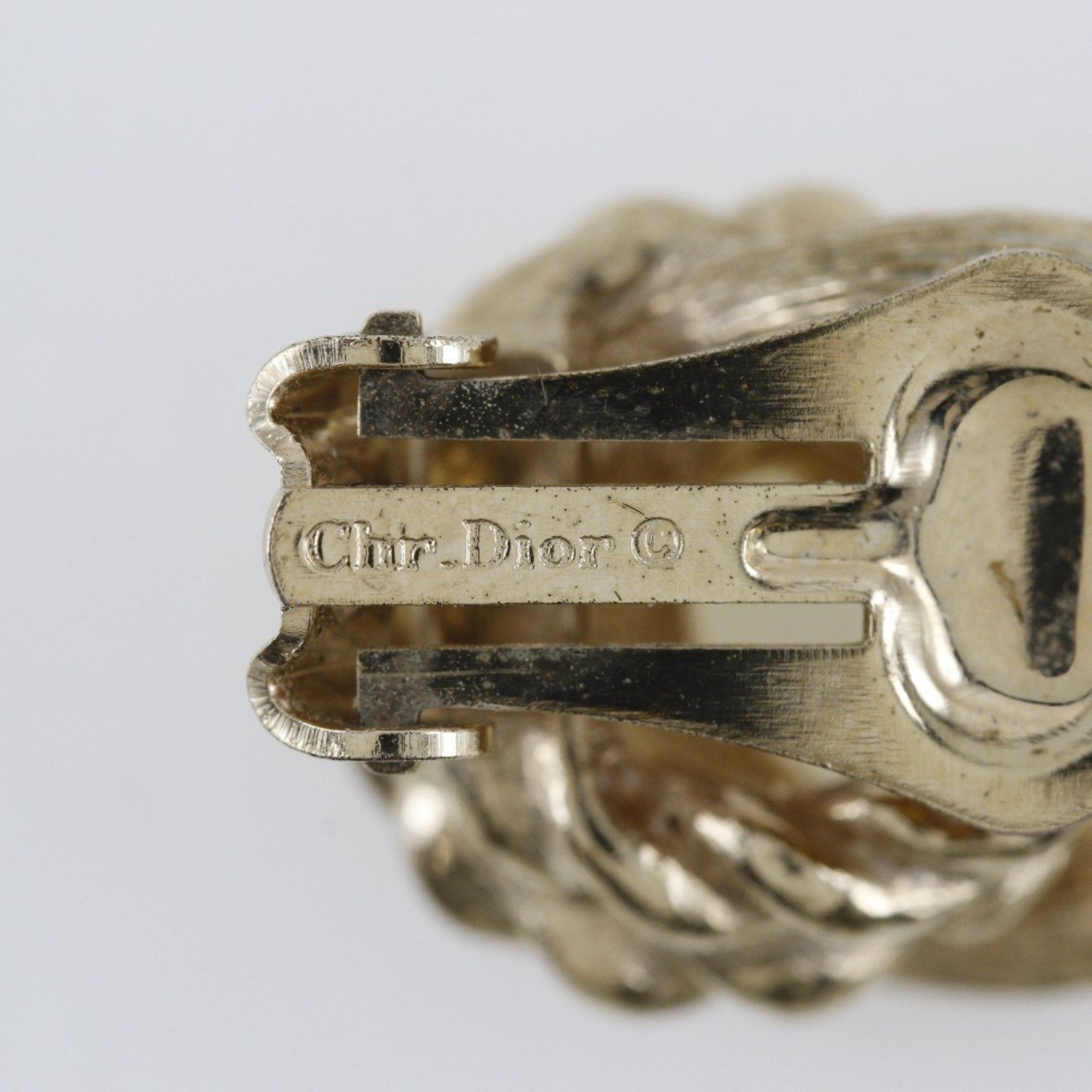 Dior Christian Dior Earrings Gold Plated Approx. 8.5g Women's Size ONE SIZE - 8 Thumbnail