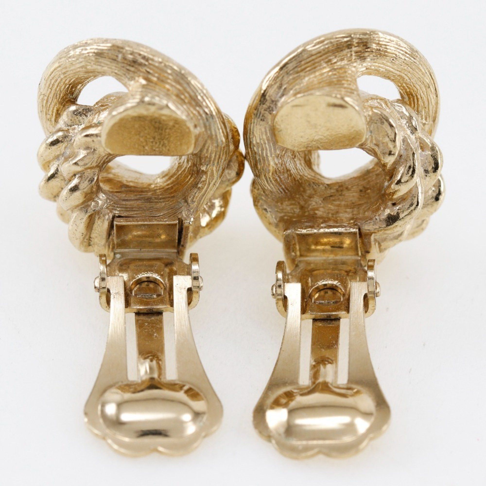 Dior Christian Dior Earrings Gold Plated Approx. 8.5g Women's Size ONE SIZE - 4 Thumbnail