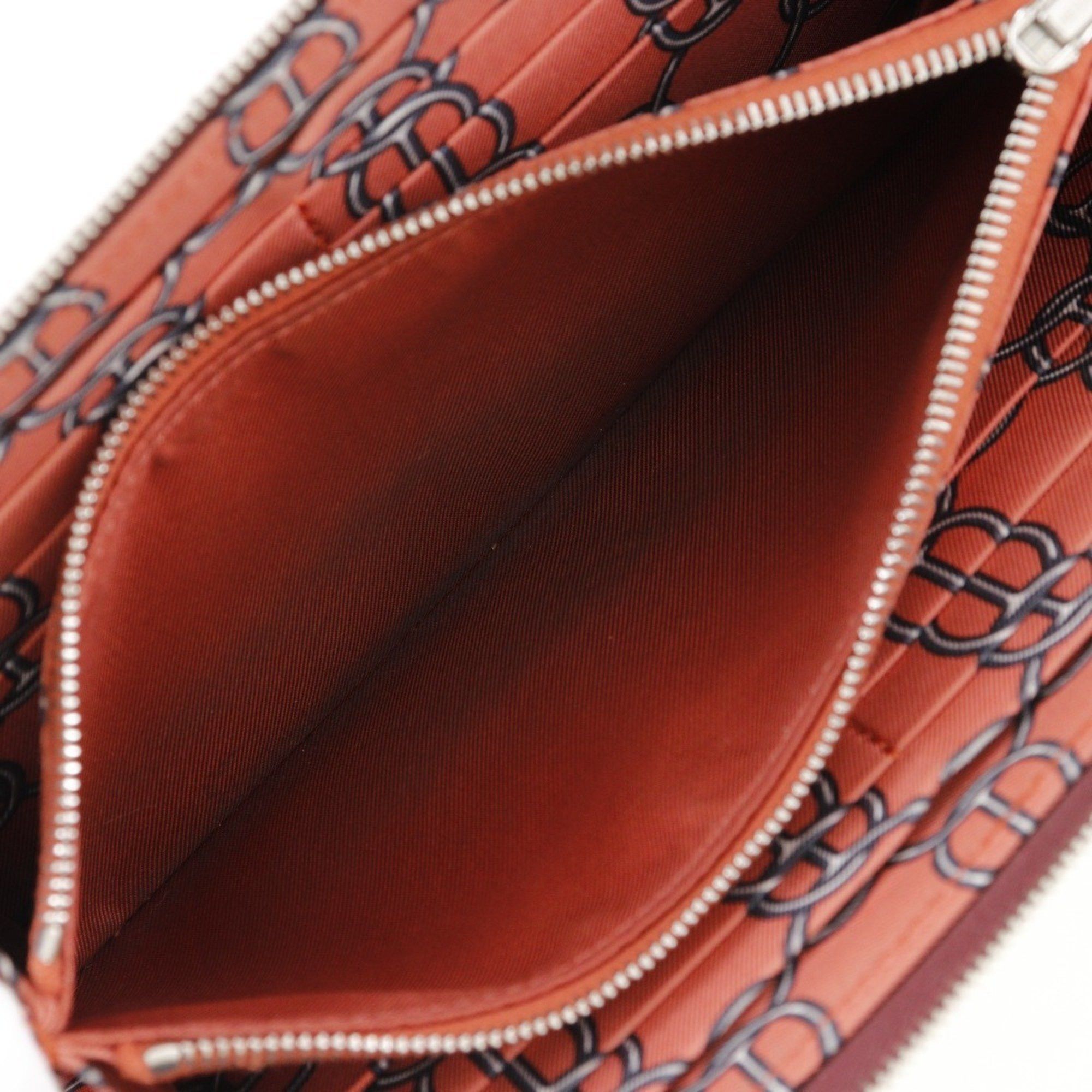 Hermes HERMES Azap Long Silk Inn Wallet Epsom Leather Rouge H 2014 Bordeaux □R Women's Size ONE SIZE - 6 Thumbnail