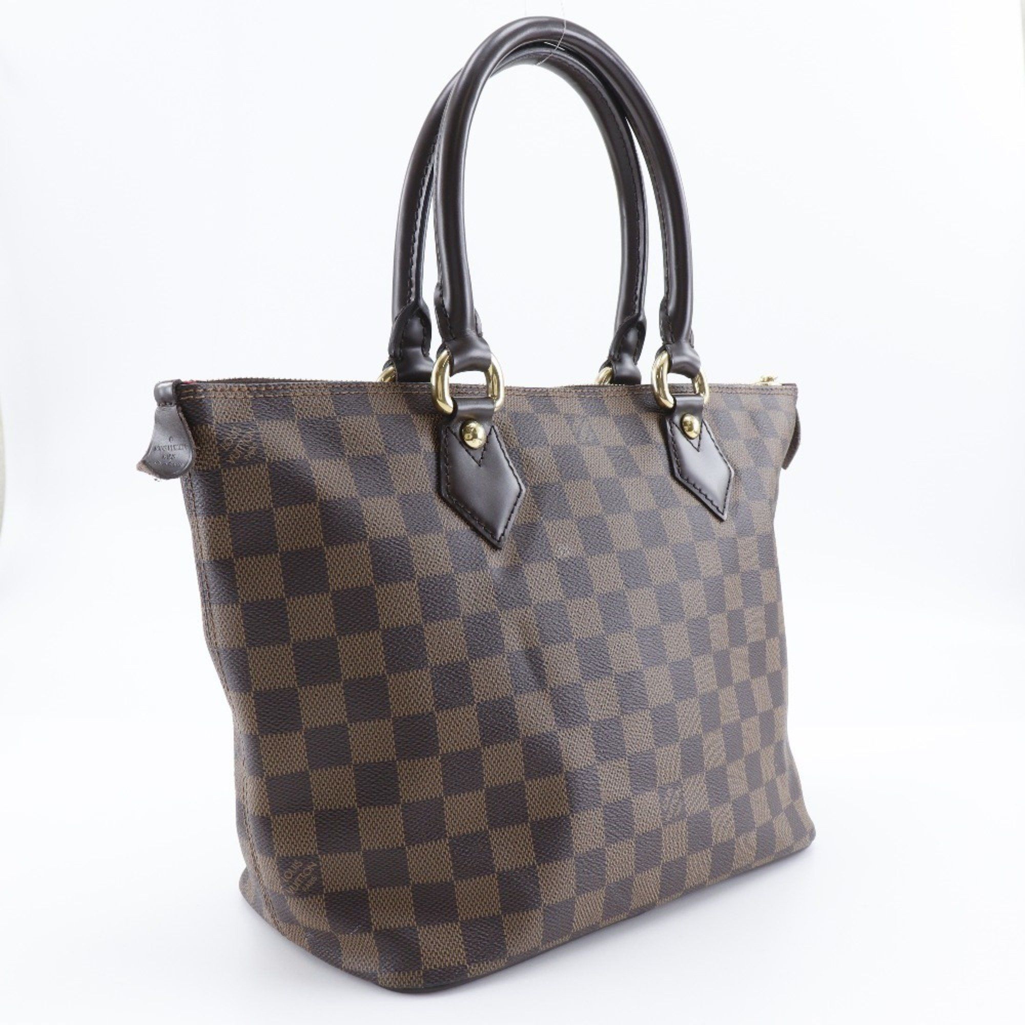 Louis Vuitton Louis Vuitton Saleya PM Tote Bag N51183 Damier Canvas 2007 Brown VI4047 A5 Women's Size ONE SIZE - 3 Thumbnail