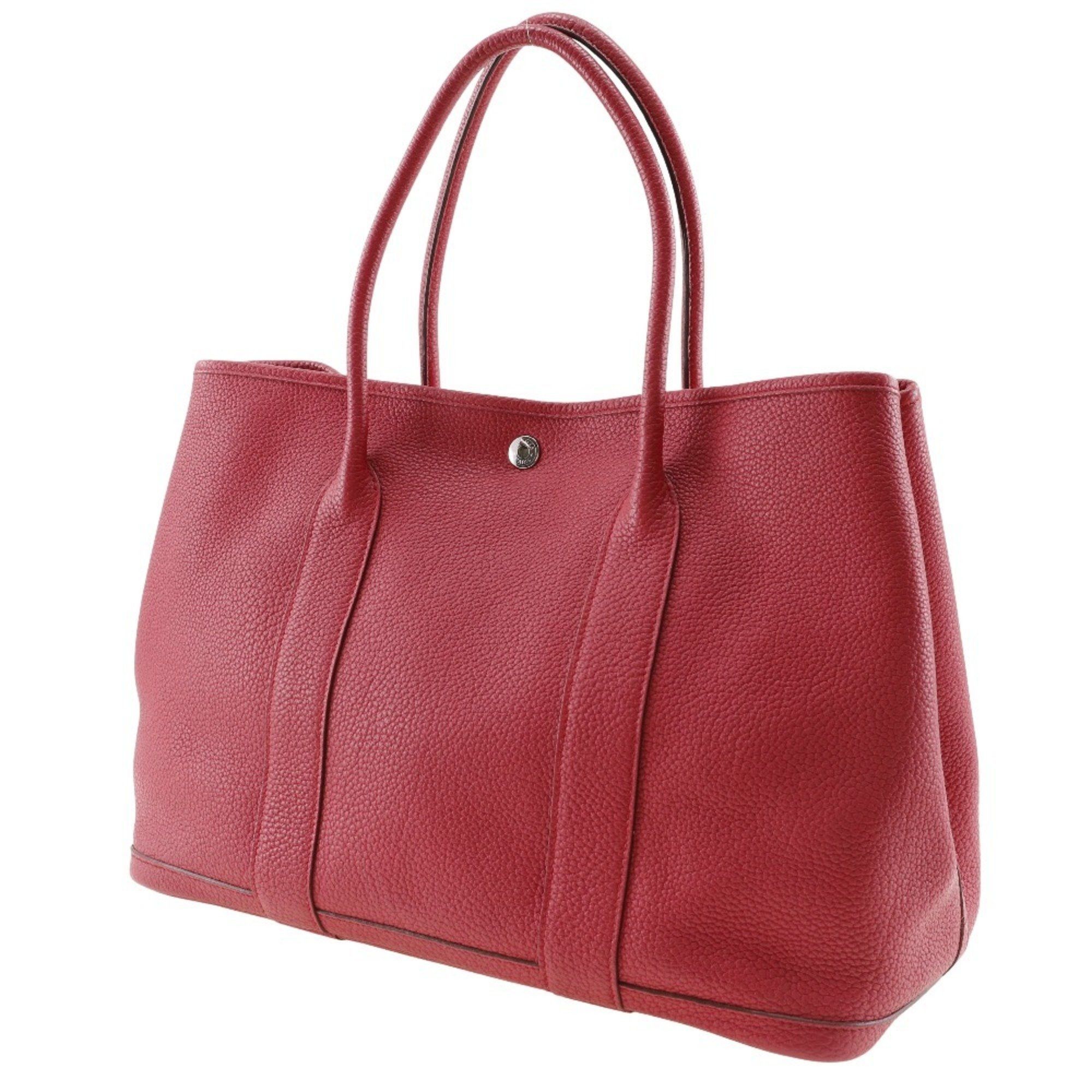 Hermes Hermes Garden PM Tote Bag Negonda Bougainvillea 2012 Red □P Snap Button party Ladies Size ONE SIZE - 2 Thumbnail