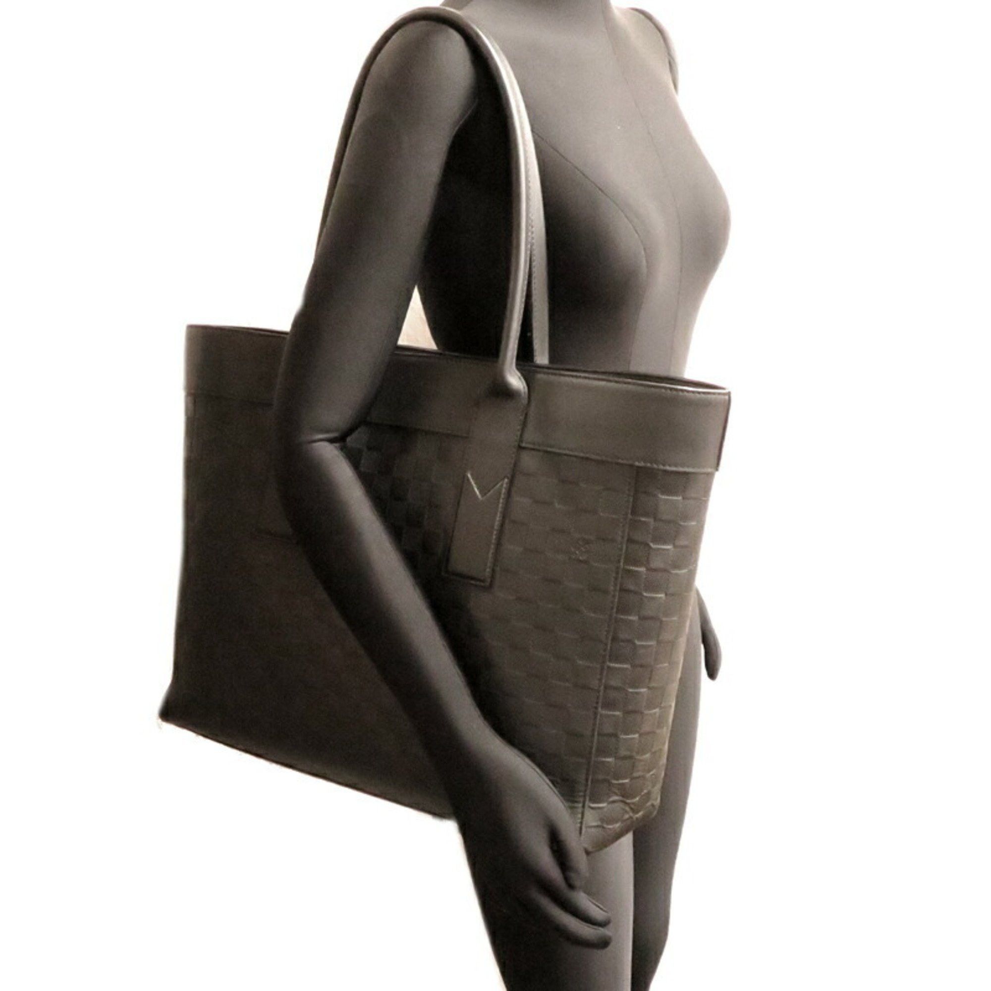 Louis Vuitton Louis Vuitton Cabas Voyage Women's and Men's Tote Bag N42239 Damier Infini Onyx Size ONE SIZE - 10 Thumbnail