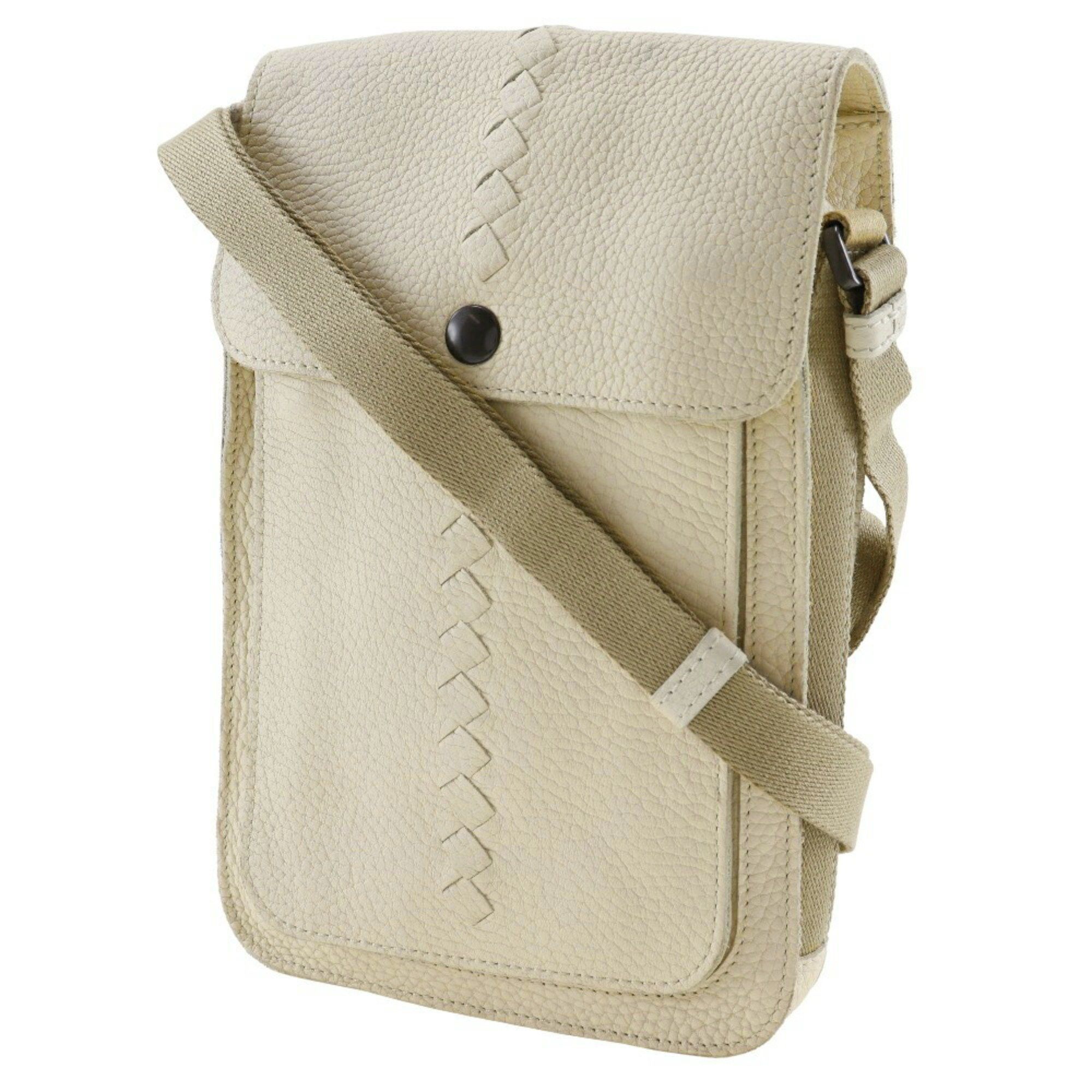 Bottega Veneta BOTTEGA VENETA Shoulder bag Calf Off-white Snap button Men's Size ONE SIZE - 2 Thumbnail