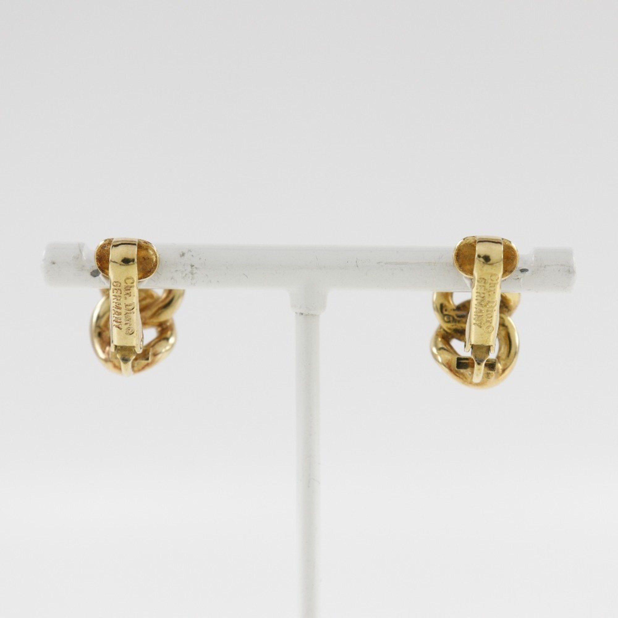 Dior Christian Dior Earrings Gold Plated Made in Germany Approx. 5.2g Women's Size ONE SIZE - 3 Thumbnail