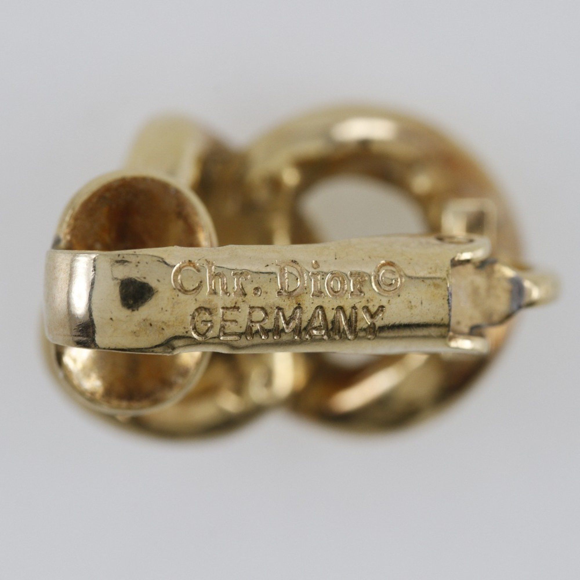 Dior Christian Dior Earrings Gold Plated Made in Germany Approx. 5.2g Women's Size ONE SIZE - 8 Thumbnail
