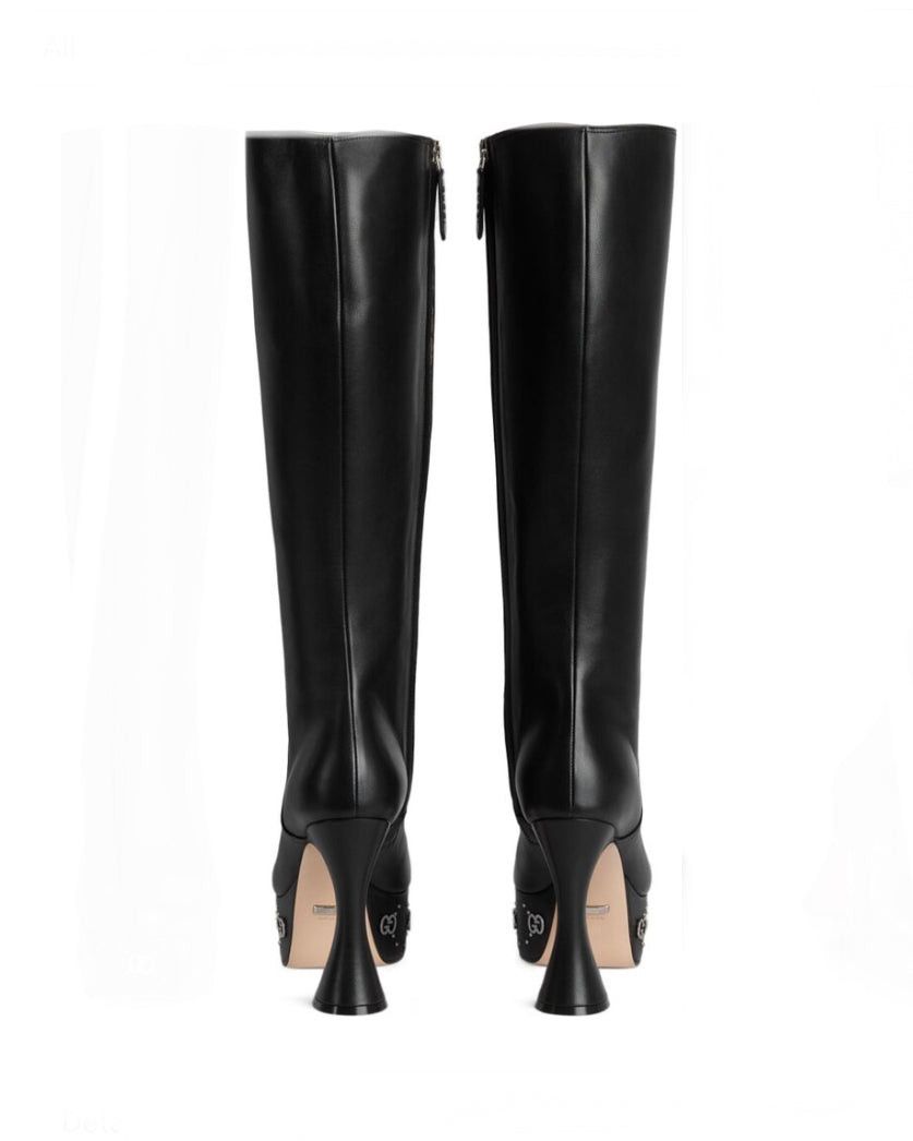 Gucci Gucci GG Studs 115mm platform boots SIZE 40.5 Size ONE SIZE - 3 Thumbnail