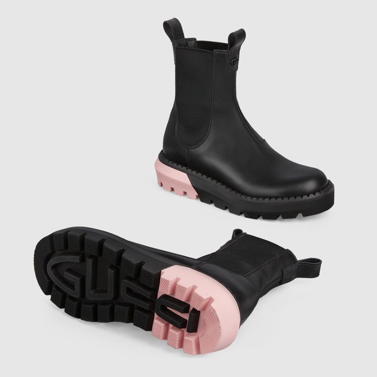 Gucci Gucci Interlocking G Bicolor Lug Sole Ankle Boots SIZE 35.5 Size ONE SIZE - 3 Thumbnail
