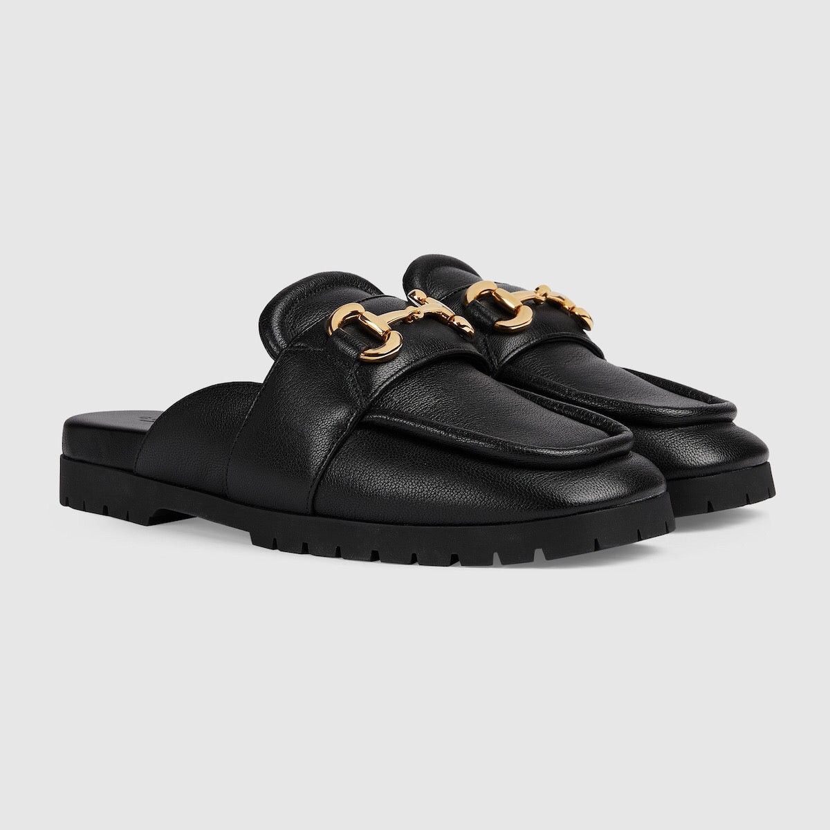Gucci Gucci Horsebit Leather Mules SIZE 37 Size ONE SIZE - 2 Thumbnail