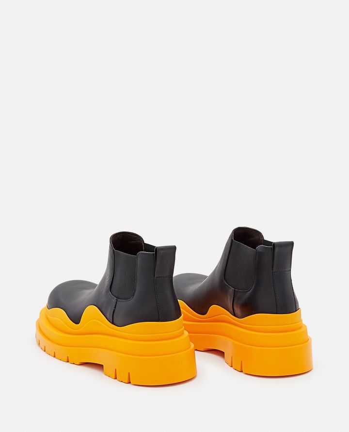 Bottega Veneta Tire Ankle Leather Boots with orange sole Size US 12 / EU 45 - 3 Thumbnail