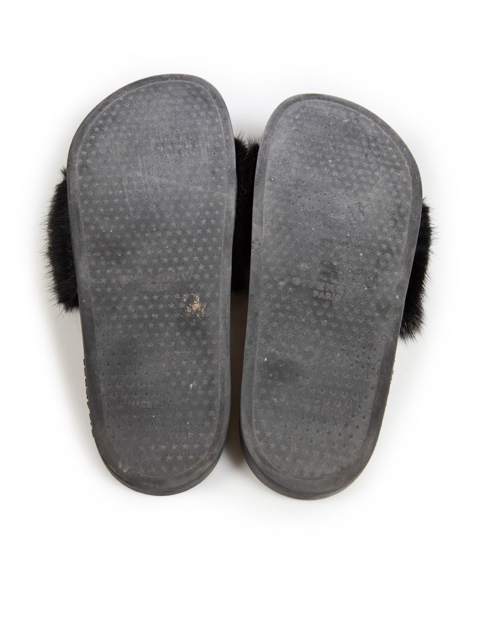 Givenchy Black Mink Fur Slides Size US 10 / IT 40 - 4 Thumbnail