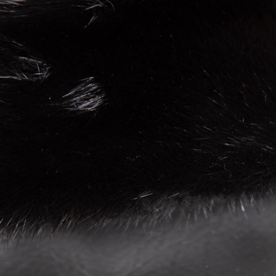 Givenchy Black Mink Fur Slides Size US 10 / IT 40 - 5 Thumbnail