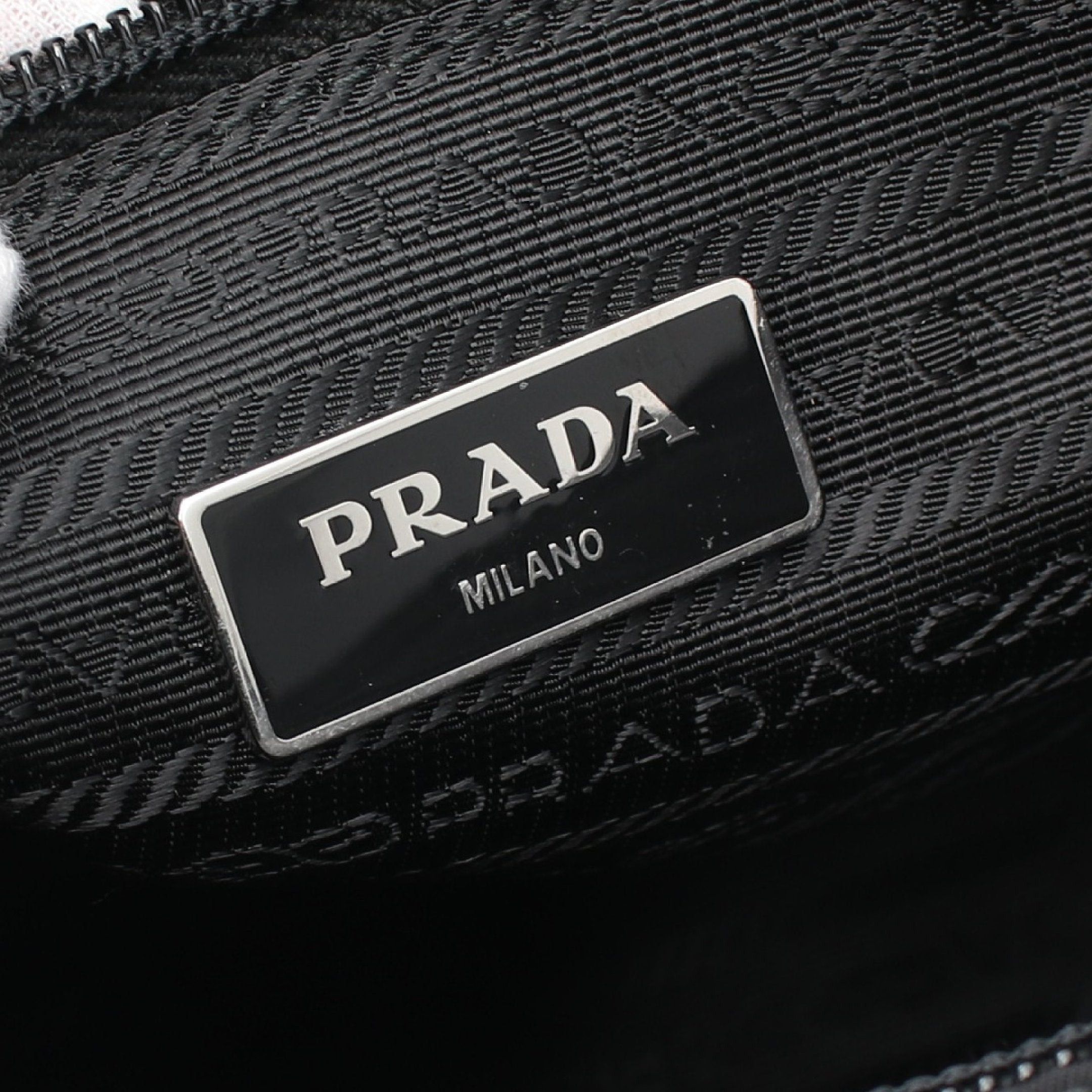 Prada Prada Vela Handbag Nylon Black Size ONE SIZE - 4 Thumbnail