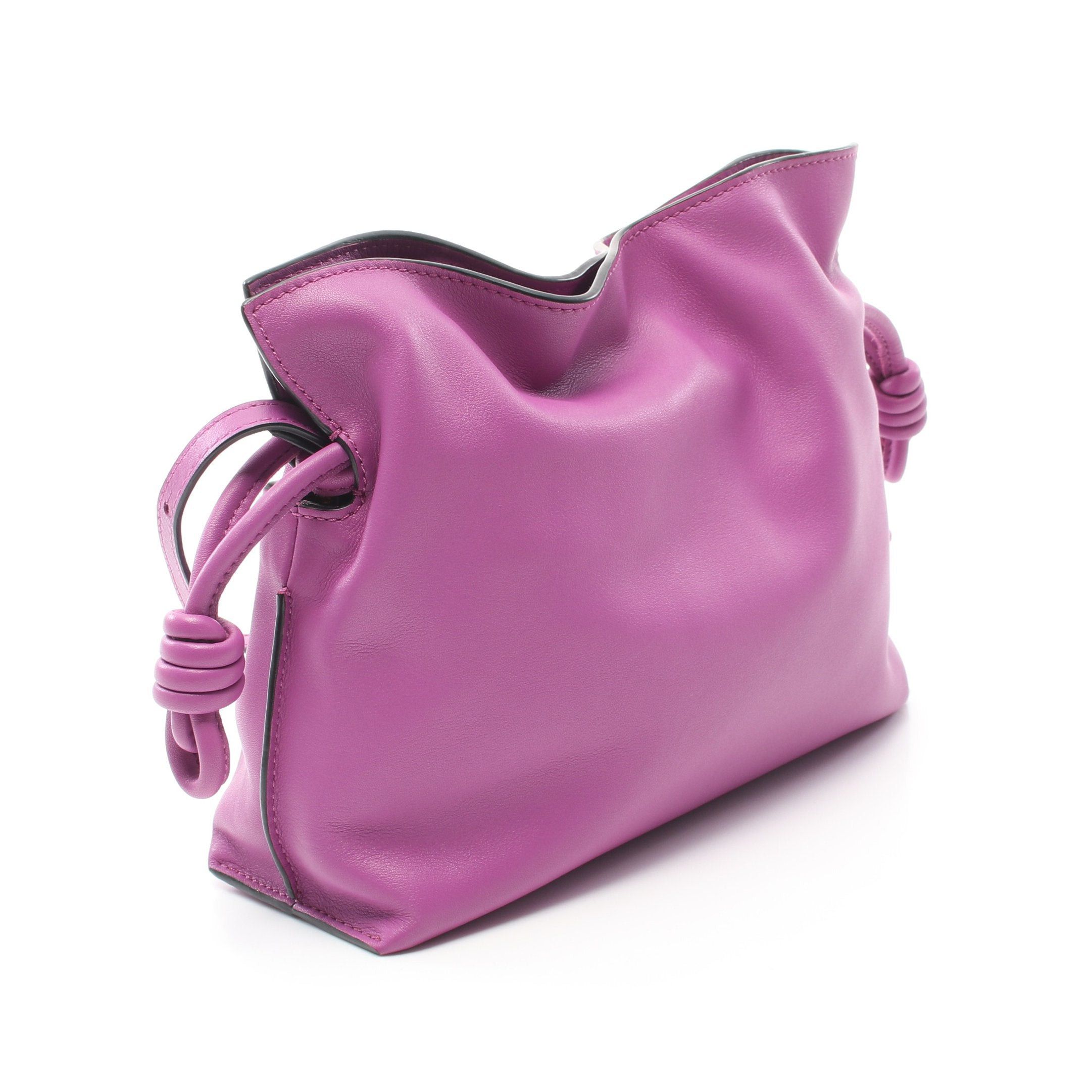 Loewe Loewe Flamenco Clutch Mini Shoulder Bag Leather Purple Size ONE SIZE - 2 Thumbnail